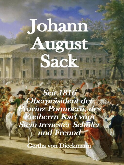Title details for Johann August Sack by Gertha von Dieckmann - Available